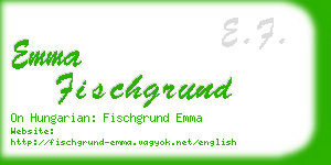 emma fischgrund business card